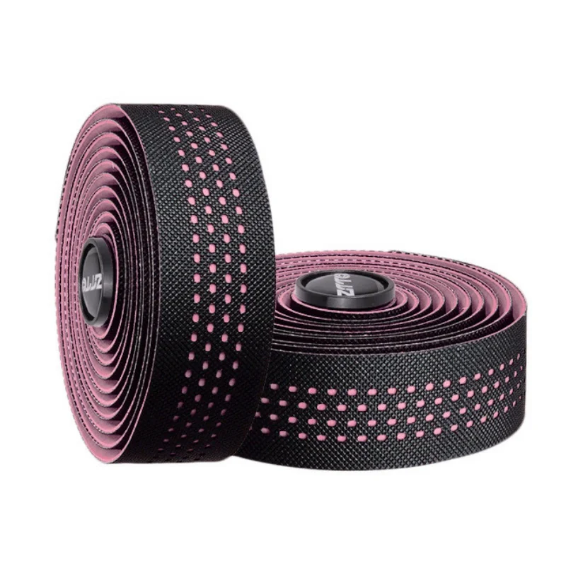 2 шт./компл. высокое качество мягкой EVA PU ленты на руль противоскользящие дышащие MTB езда на велосипеде на открытом воздухе рукоятка Обёрточная бумага разъем клейкие ленты - Цвет: Pink