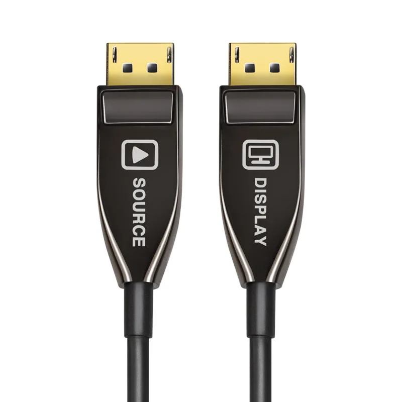 30 м волоконный DisplayPort кабель Male to Male 32 Гбит/с Высокая скорость 8k @ 60 Гц 4К @ 140 Гц, 1,4 порт дисплея для большой игры HDTV проектор, PC хост