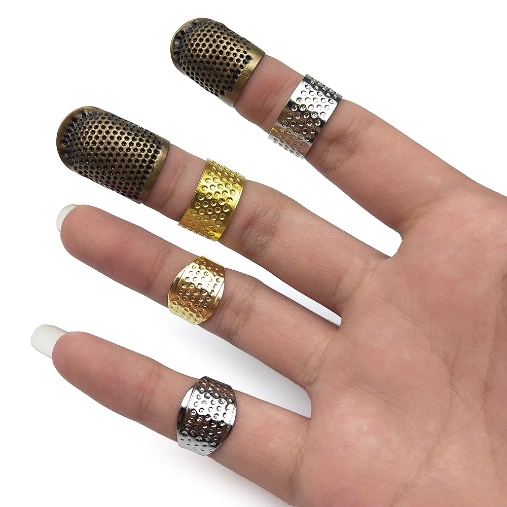 Sewing Accessories Metal Needle Thimble Antique Ring Finger Protector