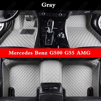 

Custom Car Floor Mats for Mercedes Benz G500 G55 AMG G550 G63 Personalized Best Leather All Weather Auto Carpet Foot Mat Rugs