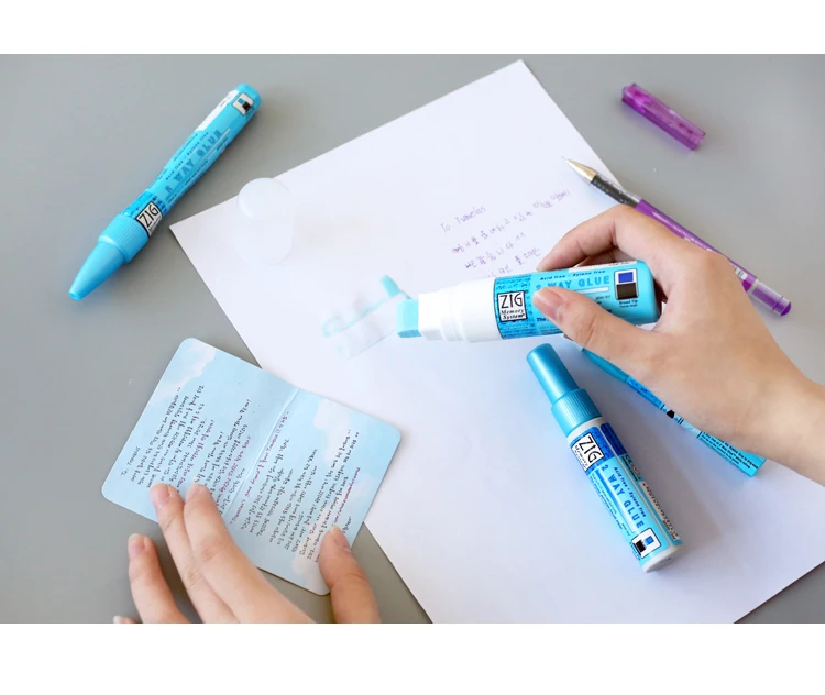 1 шт. японский kuretake ZIG Защита окружающей среды цветной клей DIY Инструменты клей ручки школьные принадлежности