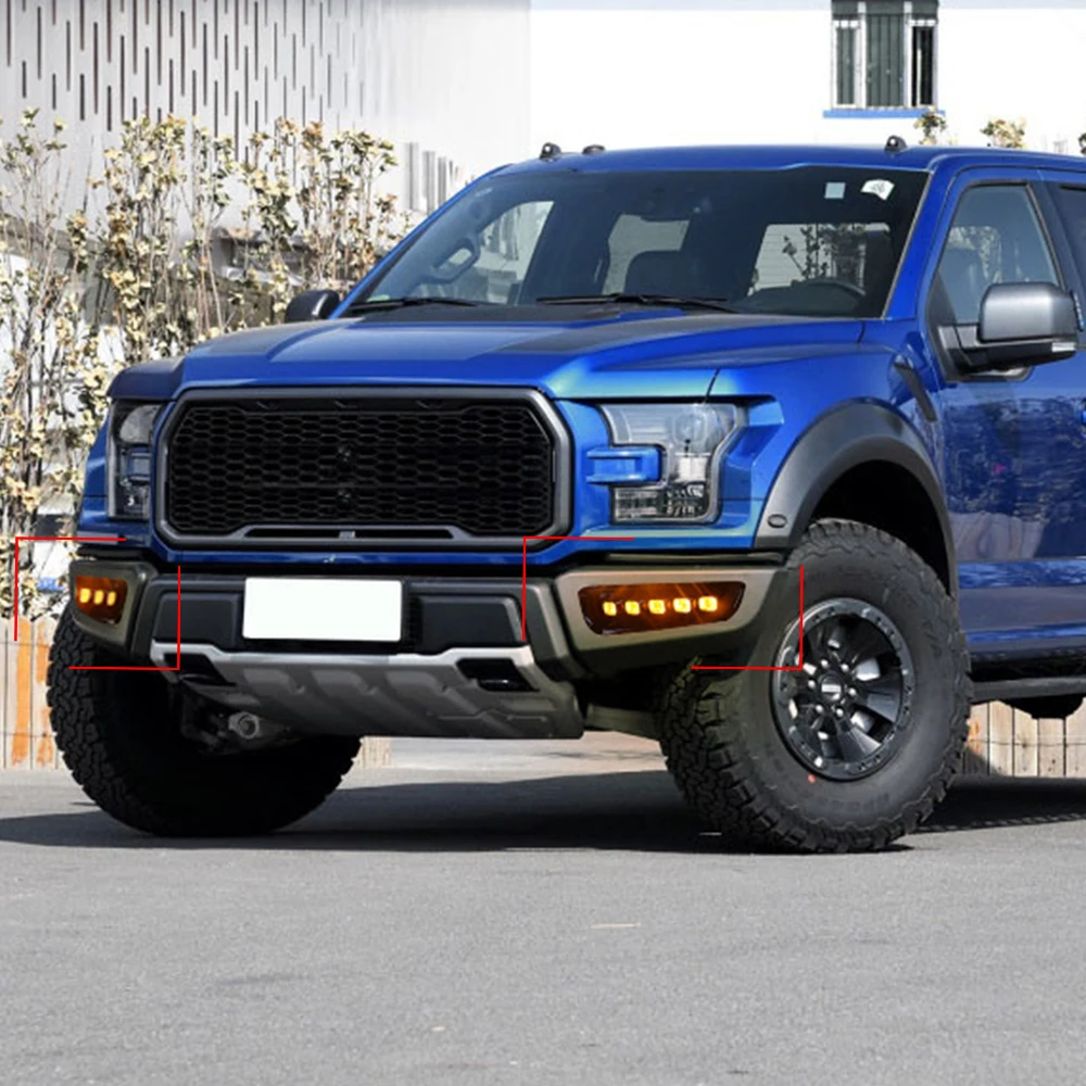 Автомобильная проблесковая 2 шт. DRL светодиодный Габаритные огни для Ford Raptor SVT F150