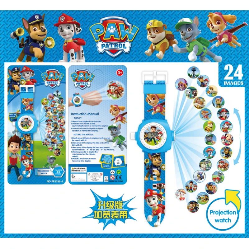 paw patrol digital watch instructions