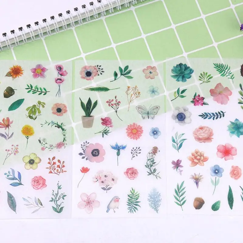6Pcs Flower Leaves Resin Sticker Epoxy Resin Mold Frame Fillers Material Jewelry 634D