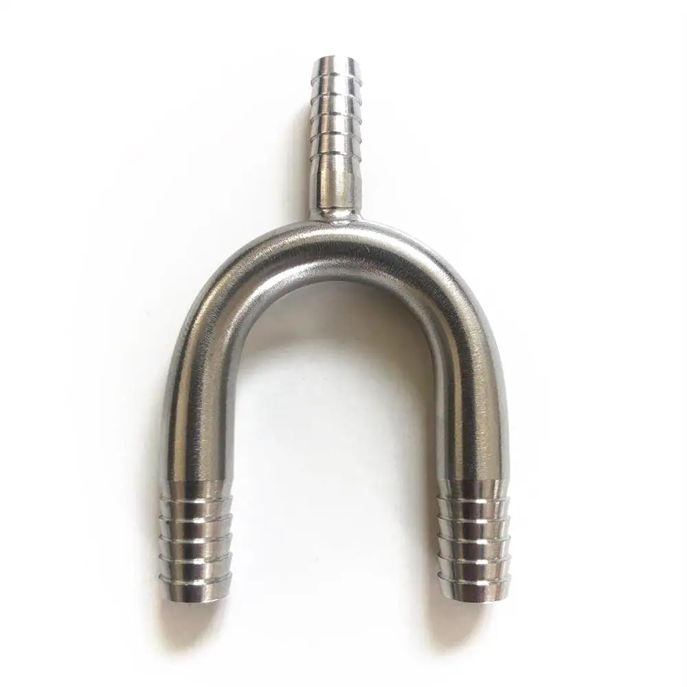 Y-shape 304 stainless steel barbed tee Joint ，Home brewed BEER Hose connection adapter, American standard food grade material