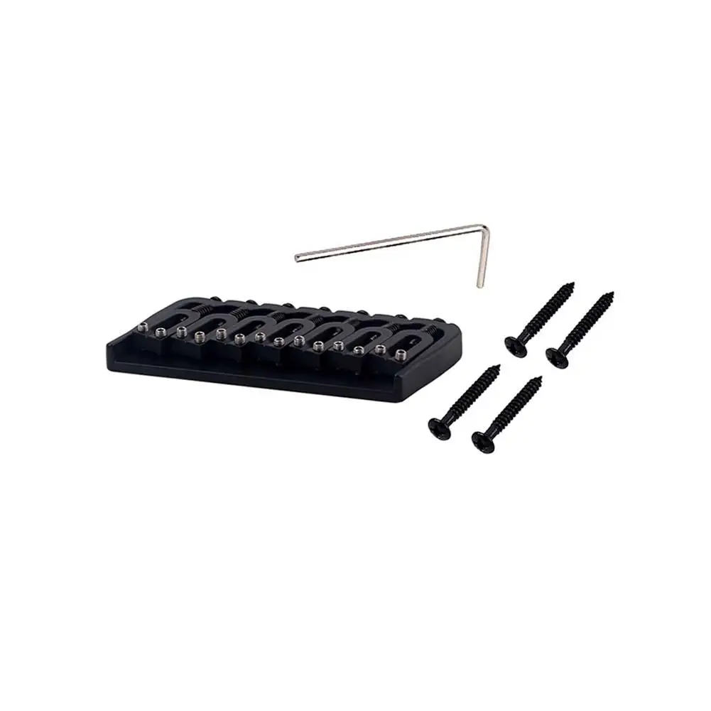 

IRIN Black Metal 7 String/8 String Saddle Fixed Bridge Through Body for Electric Guitar