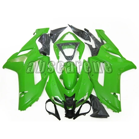Блеск для губ чистый зеленый полный комплект обтекателя для Kawasaki ZX6R ZX-6R 2007 2008 07 08 ABS пластиковые детали для мотоцикла кузовные Обтекатели