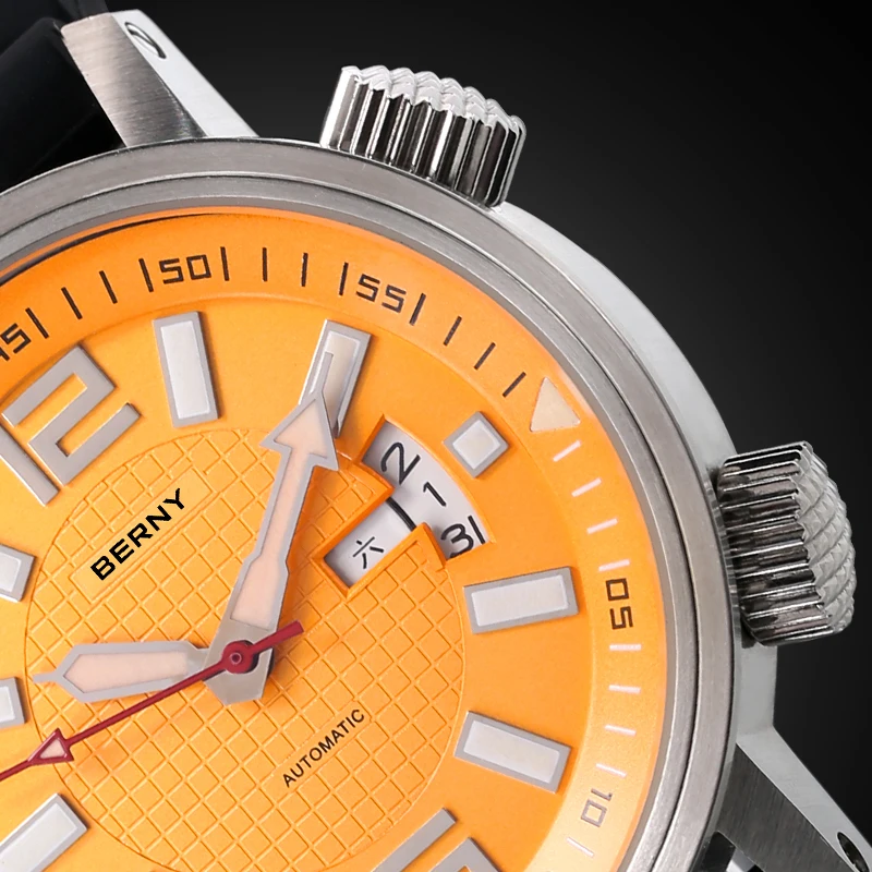 Automatic Diver's Watches for Men Sport Swim Mechanical Watch Calendar Heavy duty Super Luminous
