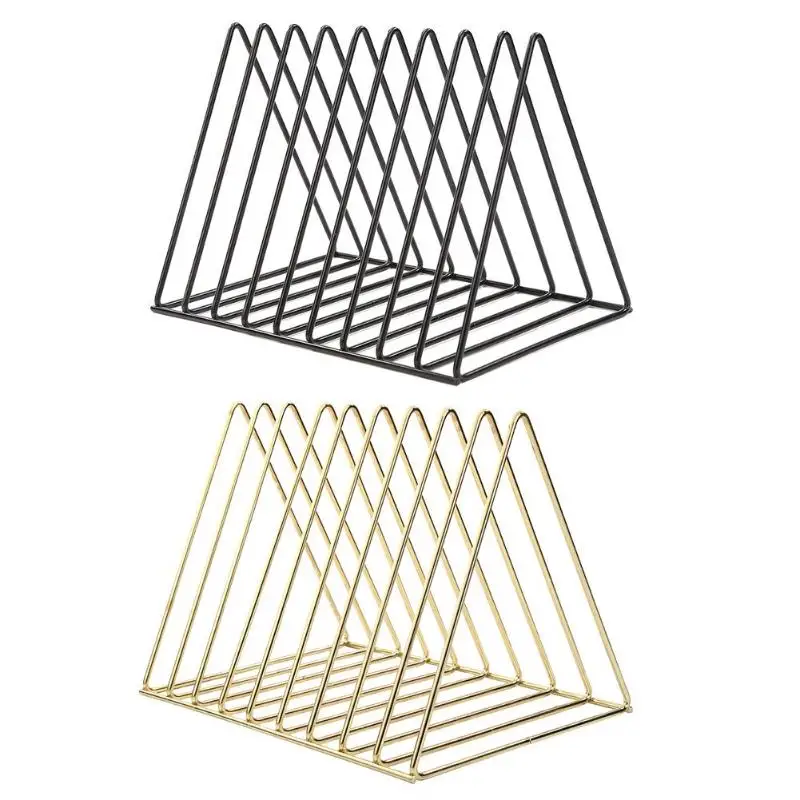 

Nordic Style Triangle Iron Art Bookshelf Living Room Desktop Office Decor