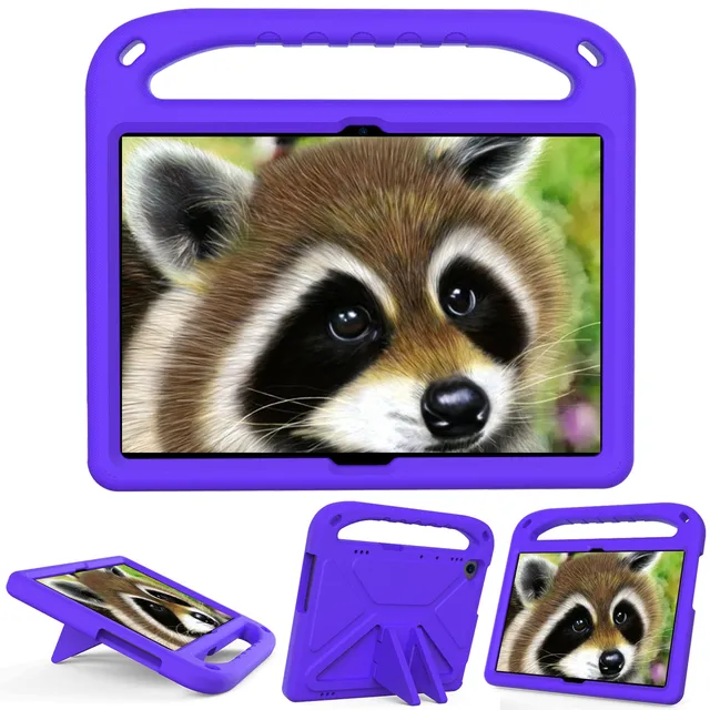 For Tablet Lenovo Tab M10 TB-X606/X605/X505/X705/X306 M8 TB-8505 Case Hand-held Soft Drop-proof Kids EVA Holder Cover Funda purple