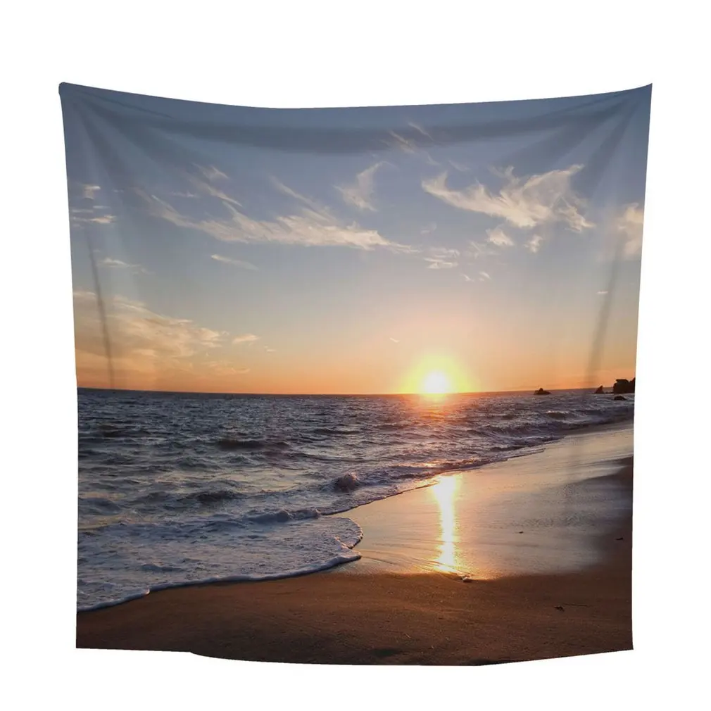 

Sunset Square 2.0*1.5m Wall Hanging Carpet Bedroom Decoration Beautiful Scenery Painting