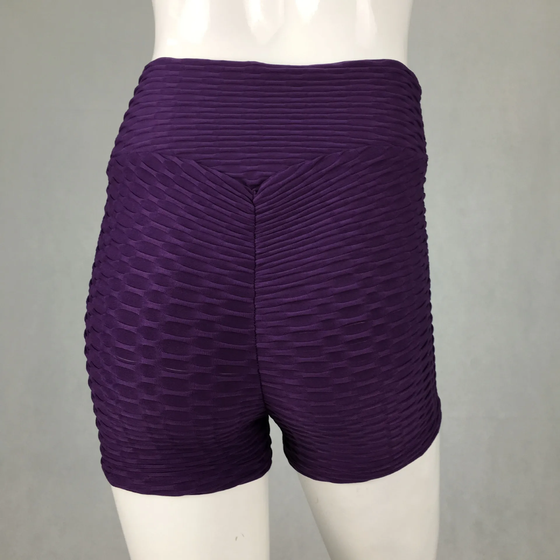 NORMOV сексуальные пуш-ап спортивные шорты для йоги женские спортивные шорты Высокая талия спандекс Lulu одежда для фитнеса для дам одежда для тренировок - Цвет: Фиолетовый