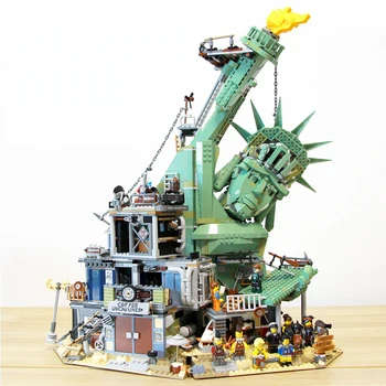 

Big movie 2 famouse Architecture 45014 bricks Statue of Liberty Welcome to Apocalypseburg Model building blocks kids toys gifts