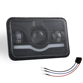 

High Quality 4X6 150w 5 Inch Square Led Truck Van Headlights Off-road Work Light Lens Binocular