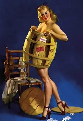 

Classic Pin Up Girl Vintage Garage Home Kitchen Bar Pub Hotel Wall Decor Metal Tin Signs 8x12inch