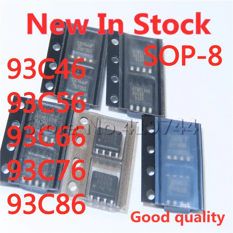 

5-10PCS/LOT 93C46 93C56 93C66 93C76 93C86 SOP-8 Automobile instrument speed control memory chip In Stock