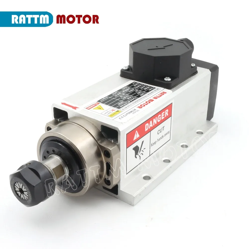 2.2KW ER20 Water cooled FRÄSSPINDEL 2200W Spindle Motor VFD DE 2.2KW ER20 Water cooled FRÄSSPINDEL 2200W Spindle Motor VFD DE