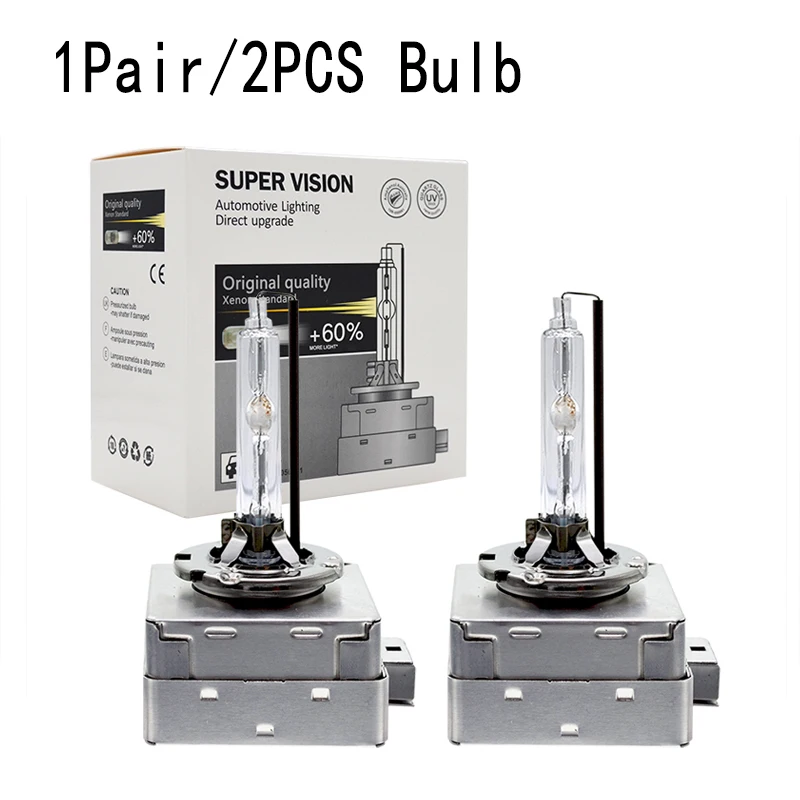 2PCS Metal D1S 6000K Bulbs HID Xenon Headlight OEM Quality Replacement Bulb 35W 55W D3S 4300K 5000K 8000K Auto Car Xenon Lamps (20)