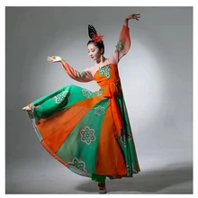 Theater Show Activity Party Classical Dance Chinese Style Traditional Clothing Hanfu Fan Dance Women's Clothing Dress Antiquity