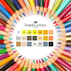 Faber – crayons à aquarelle Castell, couleur grise, jaune, or, argent, noir, blanc, couleurs complémentaires, fournitures de dessin d'artiste pour étudiants 