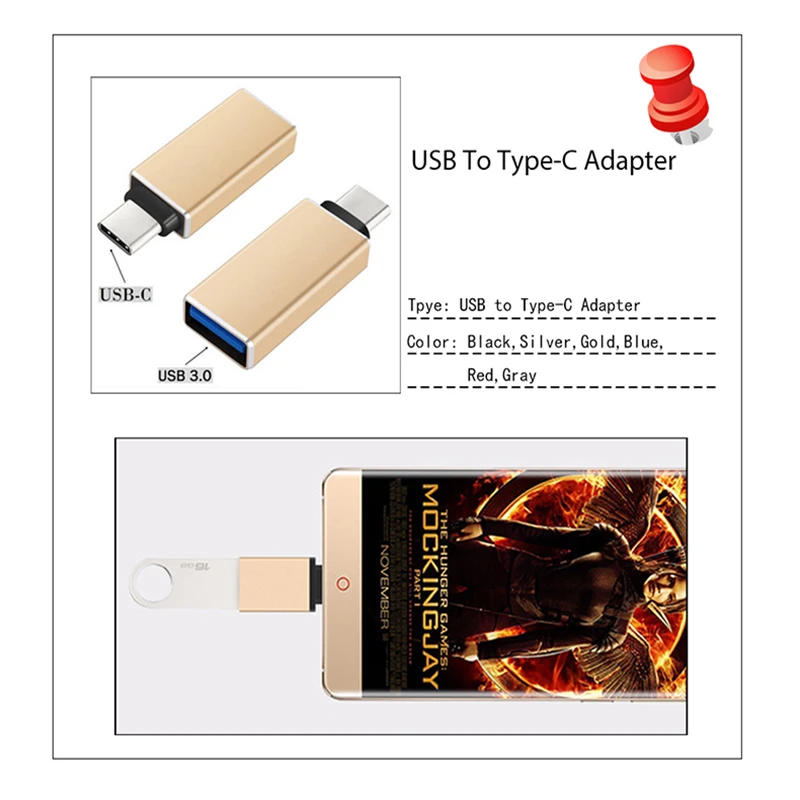 Kawau type C USB адаптер USB-type C адаптер кабель конвертер для флешки USB флэш-накопитель для телефона Мышь Клавиатура OTG B