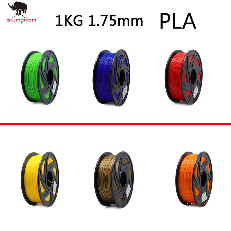 

3D filament PLA filament 1.75 Multi-colors 1kg plastic spools filament 1.75 3D printer filament impressora 3D filamento
