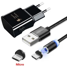 Магнитный Micro USB зарядный кабель для Xiaomi Redmi Note 6 Pro 2 7A 6A 5 USB быстрое зарядное устройство для samsung Galaxy J5 A7 A10 M10 LG