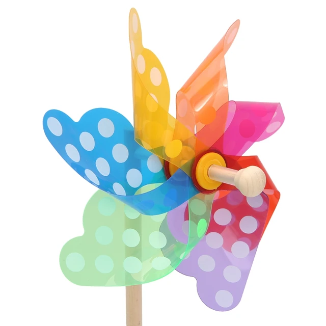 Colorful Pinwheel Wind Wind Spinner Windmill Home Garden Yard Decor Kids Toys L41D 2