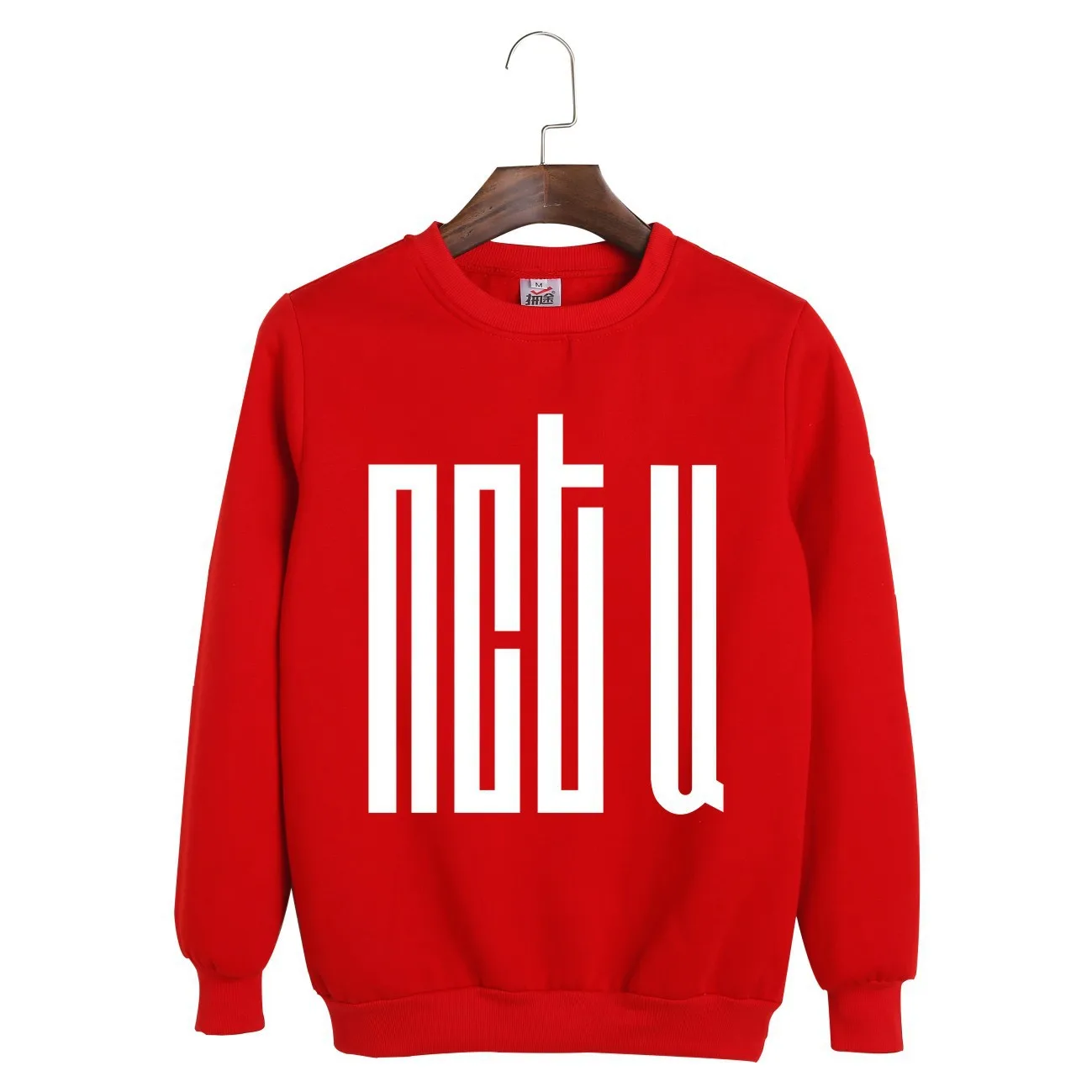 red И Розовый KPOP NCT U альбом JaeHyun десять Марка с тем же абзацем одежда свободный свитер для мужчин и женщин дропшиппинг - Цвет: red