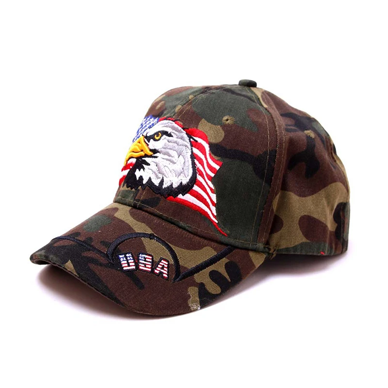 Высокое качество флаг США бейсболка для мужчин и женщин Орел Snapback шляпа папы костяная Уличная Повседневная Солнцезащитная шляпа для гольфа бейсболка - Color: 3