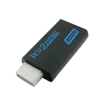 

Portable for Wii to HDMI Wii2HDMI Full HD Converter o Output Adapter TV Black