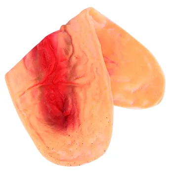 

1 Pc Halloween Makeup Props Trick Prank Tool (Neck Scar B Pattern Red Khaki)