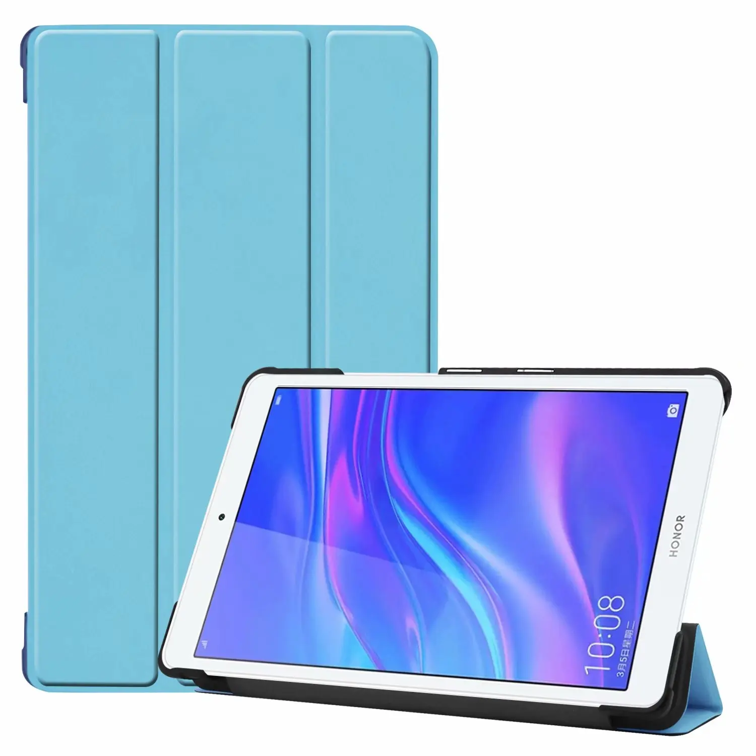 Ультратонкий смарт-чехол из полиуретановой кожи для huawei MediaPad M5 Lite 8,0 JDN2-AL00/W09 8," T5 8,0 чехол для планшета+ пленка+ ручка