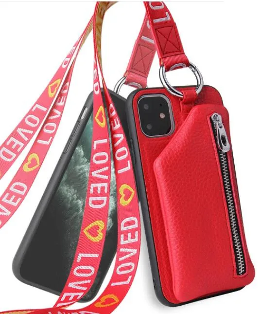 Чехол-кошелек для iPhone XS Max XR X 10 8 7 6s 6 Plus 11 Pro Max, мягкий силиконовый чехол с отделением для карт, сумочка, кошелек, чехол для телефона - Цвет: for iP 7 8 red