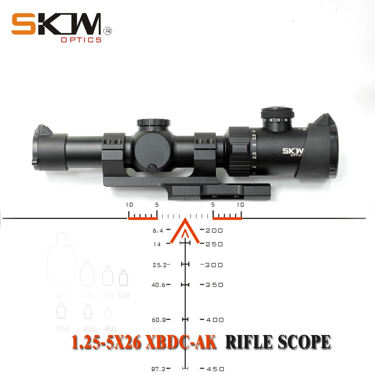 Тактический прицел SKWoptics 1 25 5x26A Новый охотничий диаметром 30 мм компактный M4 для