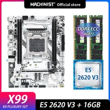 Maschinist X99 Motherboard Mit XEON E5 2620 V3 und 2*8G DDR4 2133MHz ECC Speicher Combo Kit set vier kanäle LGA 2011-3 X99-K9