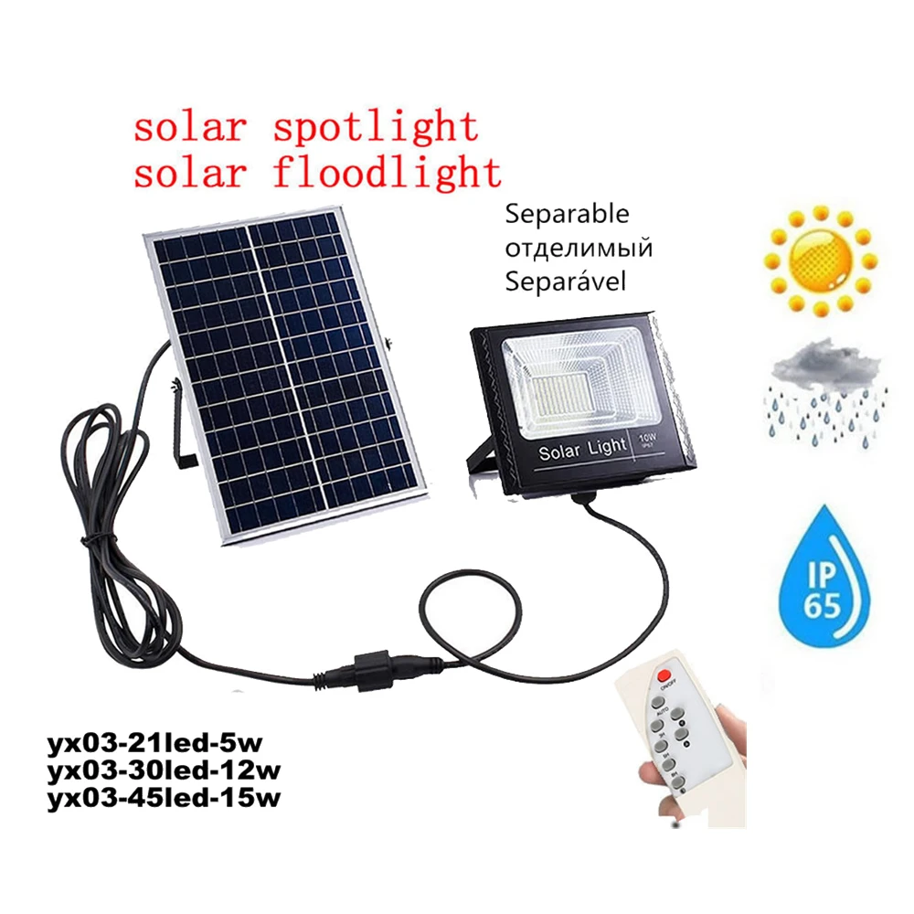 

LED Solar Power Wall Light LED Outdoor Energy Saving Street Yard Path Home Garden Security Lamp remote timer split mount indoor