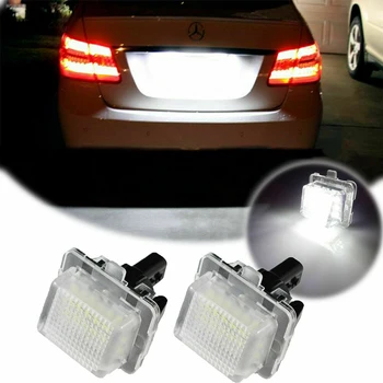 

12V LED No Error Canbus Car license Plate Light Number Plate Lamp For Mercedes Benz C S E CL Class W204 W221 W212 W216 C207 C216