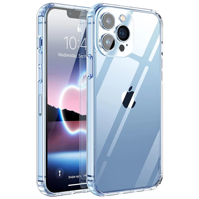 iphone pouch with strap Transparent Phone Case On For iPhone 12 11 13 Pro Max Lens Protection Silicone Case For iPhone 12 13 Mini XS XR Cases Back Cover floating waterproof phone case