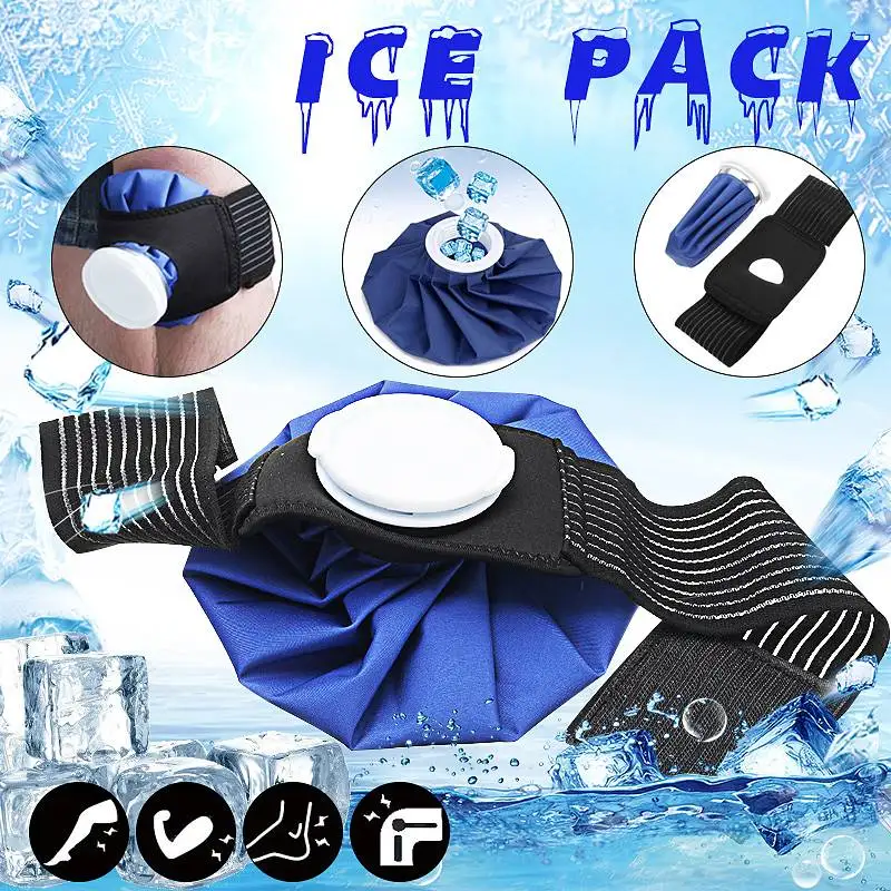 

6'' 9'' 11'' Ice Bag Pack Protector Elastic Tie Belt Reusable Knee Head Leg Injury Pain Relief Ice Bag Outdoor Sport First Aid