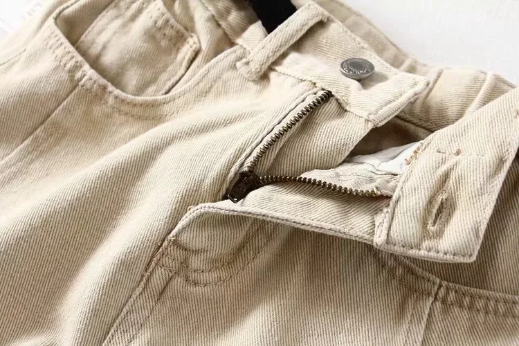 Europe And America INS Trend 5-Color Models Women's Elastic High-waisted Adjustable Belt Crimping Shorts Cowboy Shorts Female Su