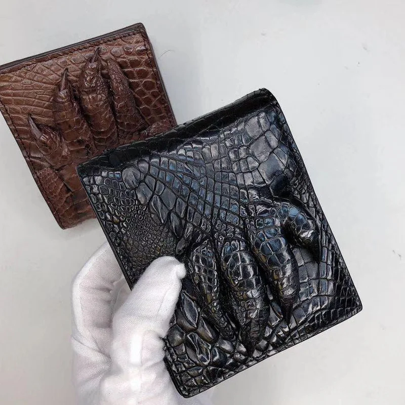 

WESTAL men's genuine crocodie leather wallet short purse for men's money bag vintage luxury brand wallet card holder quality 000