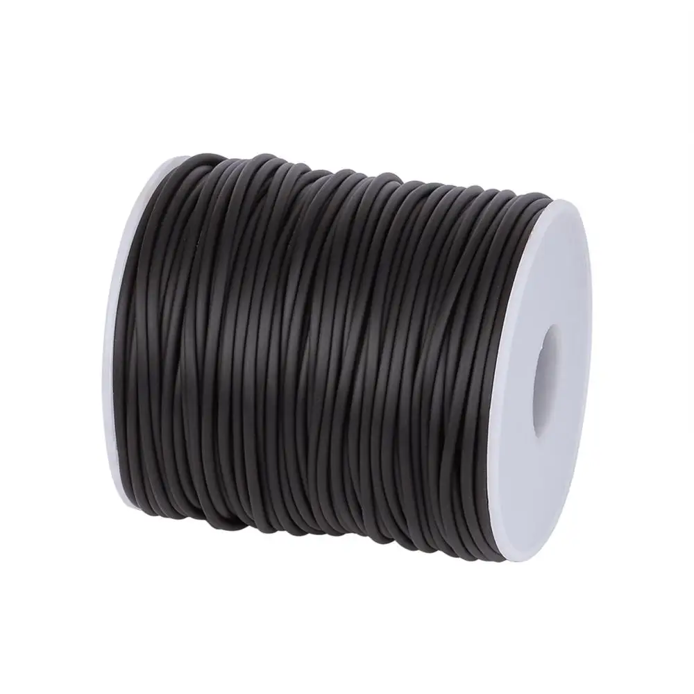 Cord, 1 Spool 2.5mm OR 3mm Solid Rubber Black Beading Cord Great