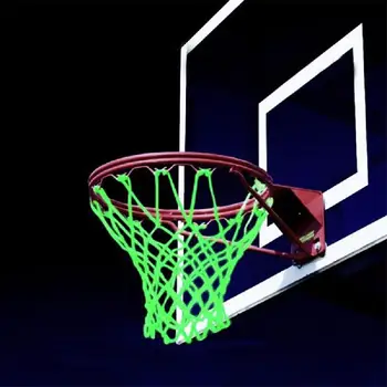 

Glowing Light Shooting Training Green Luminous Basketball Net Backboard Ball Mesh Nylon Standard Basketball Hoop Net 45*32cm
