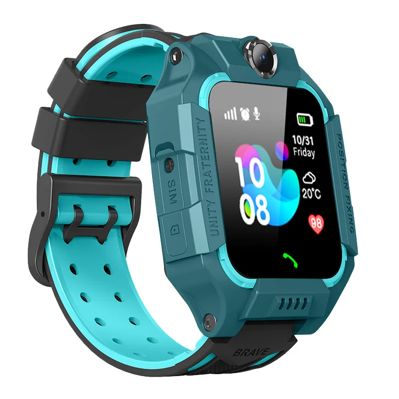 LIGE New Children Smart Watch Kids IP67 Waterproof LBS Positioning Voice Call Anti-lost Baby smartwatch SOS emergency call - Цвет: Blue