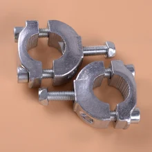 Beler Металл Серебро 2 шт. руль мотоцикла ручной стойки для руля крепежные скобы подходят для китайского 47cc 49cc мини Байк