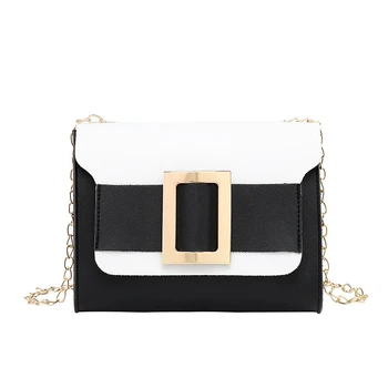 

Fashion Contrasting Color Hardware Bag 2020 Summer New Versatile Chain Mobile Phone Change Shoulder Handbag Bags