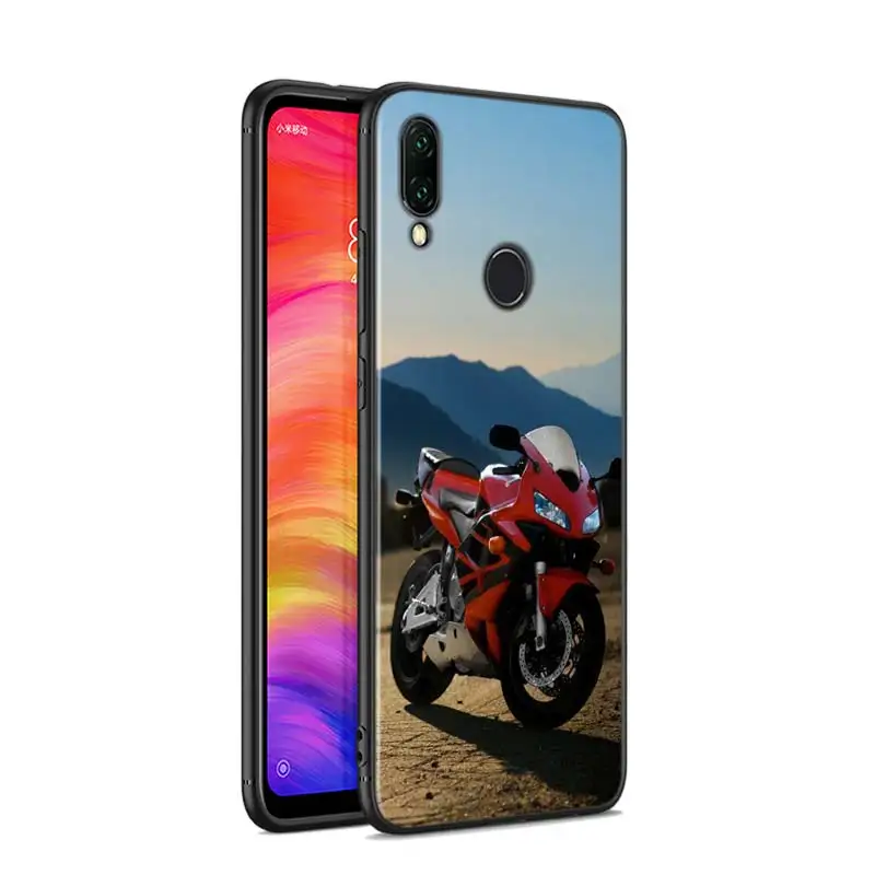 Черный силиконовый чехол для moto внедорожный мотоцикл для Xiaomi Redmi Note 8 7 6 5 4X4 K20 Pro 7A 6A 6 S2 5A плюс Чехол для телефона - Цвет: Style 13