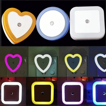 

Light Sensor Control Mini LED Night Light 110V 220V EU US Plug Nightlight Lamp For Children Kids Living Room Bedroom Lighting
