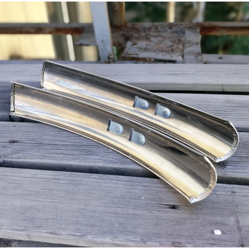 1 set Retro Bike Front Rear Fenders 700C 23C 25C Stainless Steel Mud Guard Wing Road Bicycle Parts